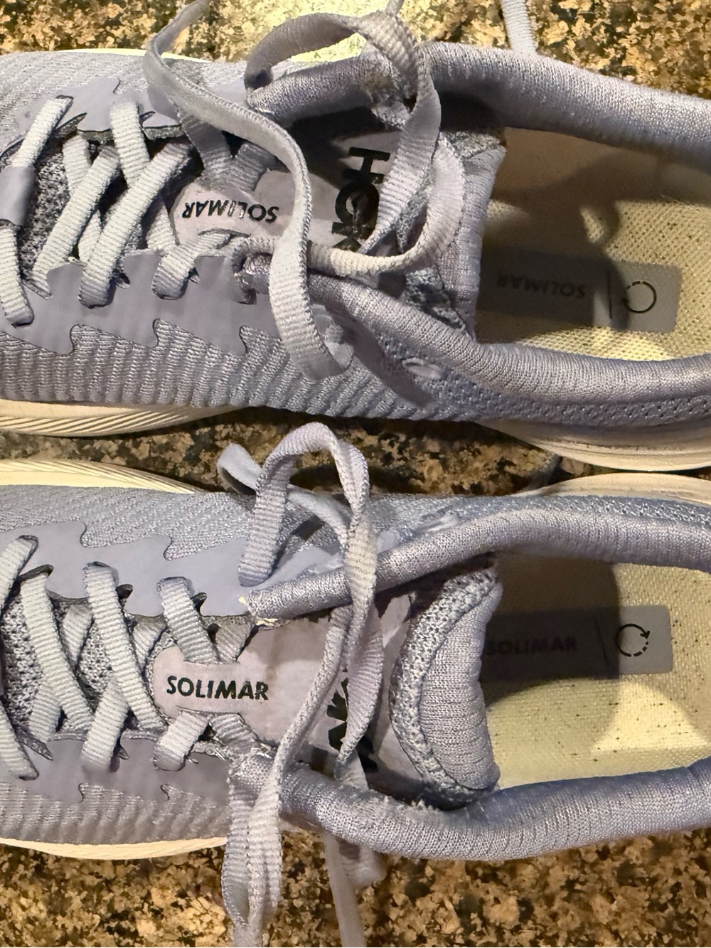 Hoka Women's Solimar Lavender White Athletic Running Shoes Sneakers - Picture 9 of 14